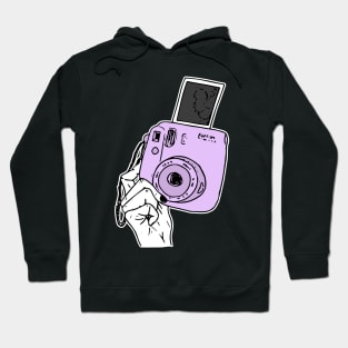 purple instax Hoodie